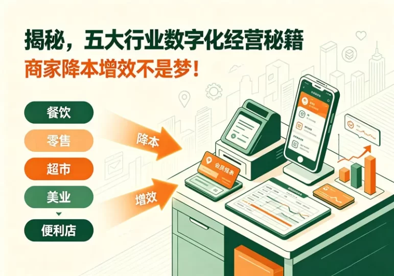 揭秘，五大行业数字化经营秘籍，商家降本增效不是梦！-陪跑项目情报站